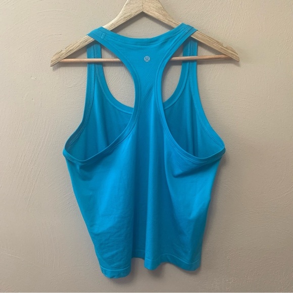 Lululemon Swiftly Tech Racerback Tank Top 2.0 Race Length Turquoise Tide Size 12 - Picture 5 of 8